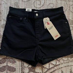 Levi's Black High Waist Women's Shorts